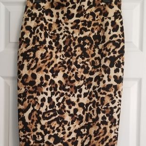 Animal print skirt